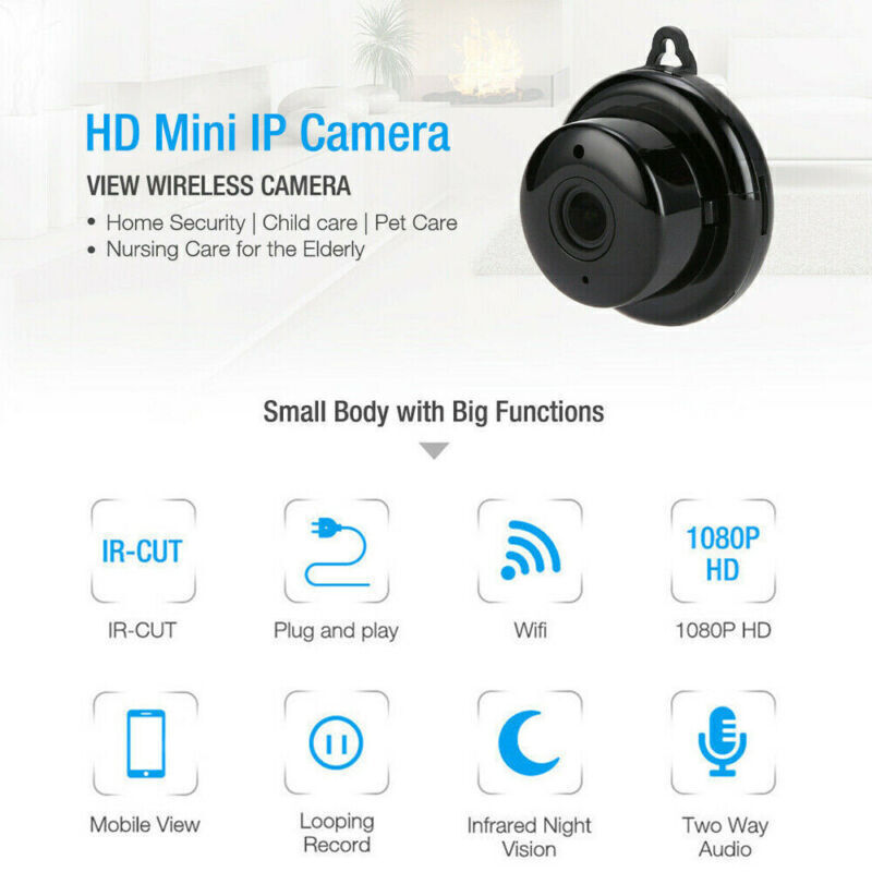 CCTV Camera WiFi 1080P Wireless IR Indoor Outdoor Security Night