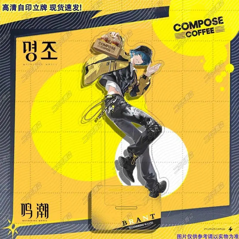 Zani Brant Acrylic Stand Wuthering Waves Anime Model Plate Desk Decor Standing Sign Figures Christmas Gifts