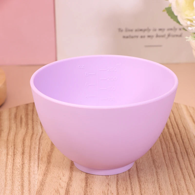 Colorful Silicone Face Mask Bowl Mask Stick Big Face Mask Powder Mixing Bowl Masks Brush Skin Face Care Tool