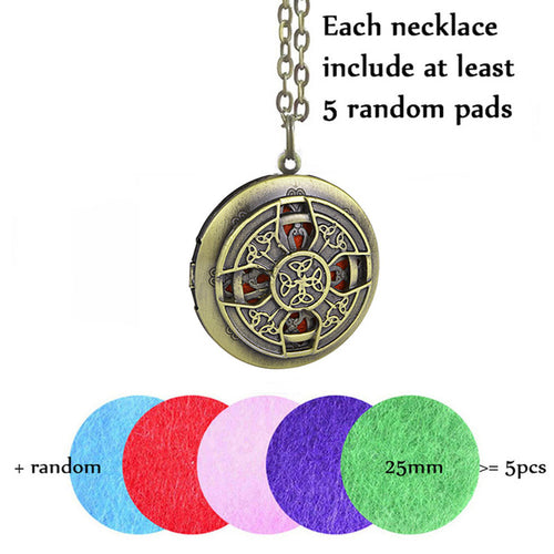 1pc 28' Chain Pads Antique Bronze Aromatherapy