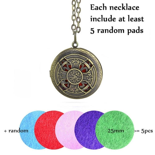 1pc 28' Chain Pads Antique Bronze Aromatherapy