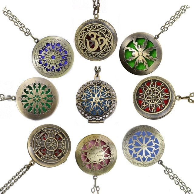 1pc 28' Chain Pads Antique Bronze Aromatherapy
