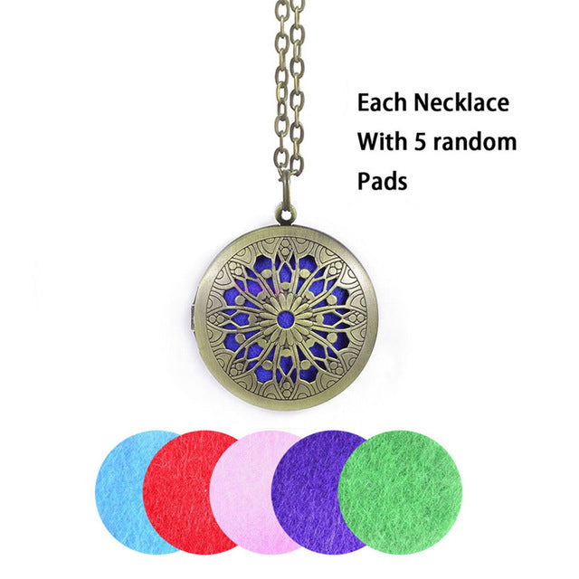 1pc Chain Pads Antique Bronze Aromatherapy Oil