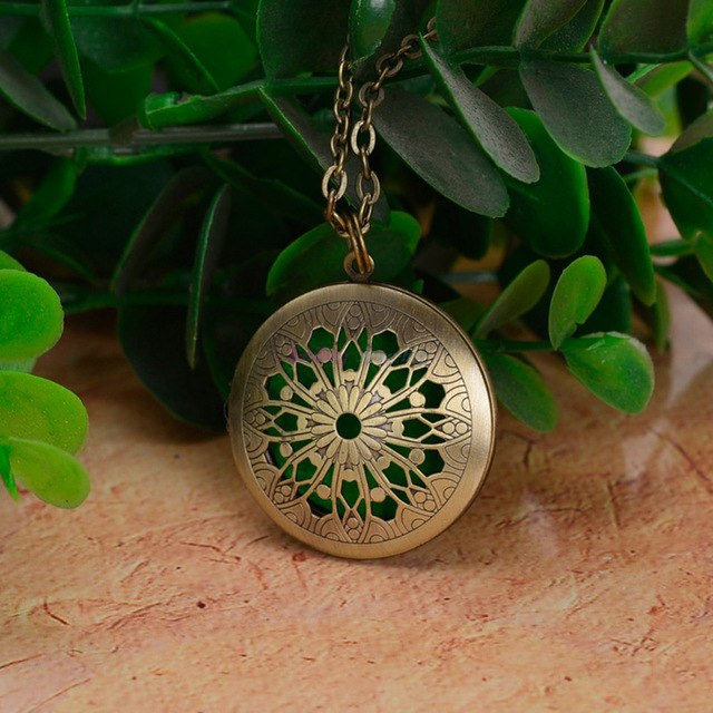 1pc Chain Pads Antique Bronze Aromatherapy Oil