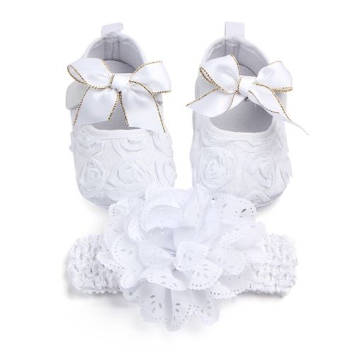 Infant Newborn Baby Girl Flower Shoes Kid