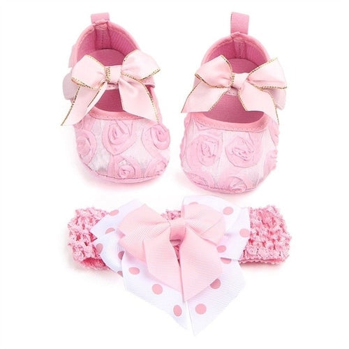 Infant Newborn Baby Girl Flower Shoes Kid