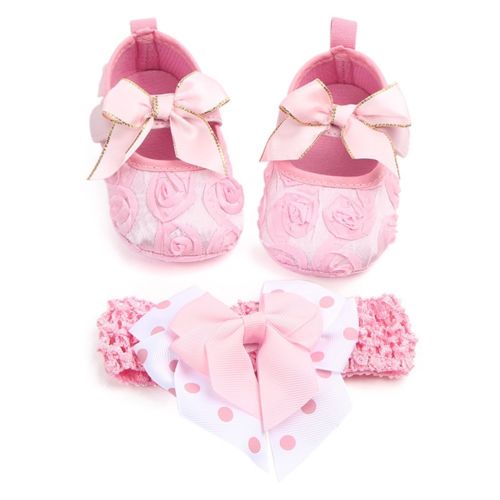 Infant Newborn Baby Girl Flower Shoes Kid