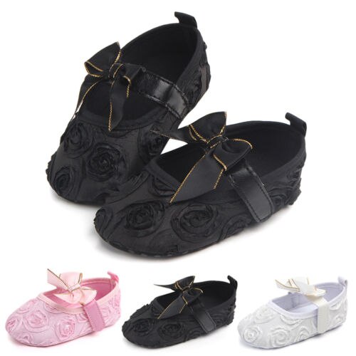 Infant Newborn Baby Girl Flower Shoes Kid