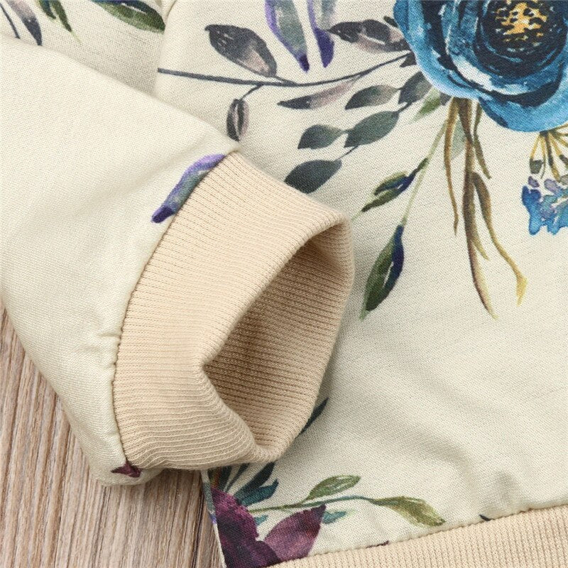 Kids Baby Girl Flowers Clothes Autumn