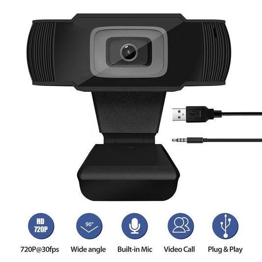 USB Webcam 720P HD Free Drive With Microphone Computer Live Camera