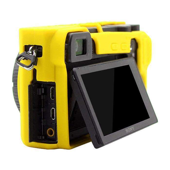 AMZER® Soft Silicone Protective Case for Sony ILCE-6500 - Yellow