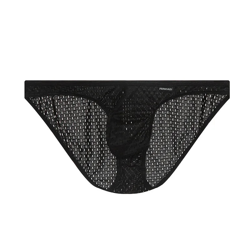 Men Underwear Sexy Men Mesh Briefs Underpants Breathable Soft Male Panties Cuecas Calzoncillos U Pouch Men's Lingerie Jockstrap