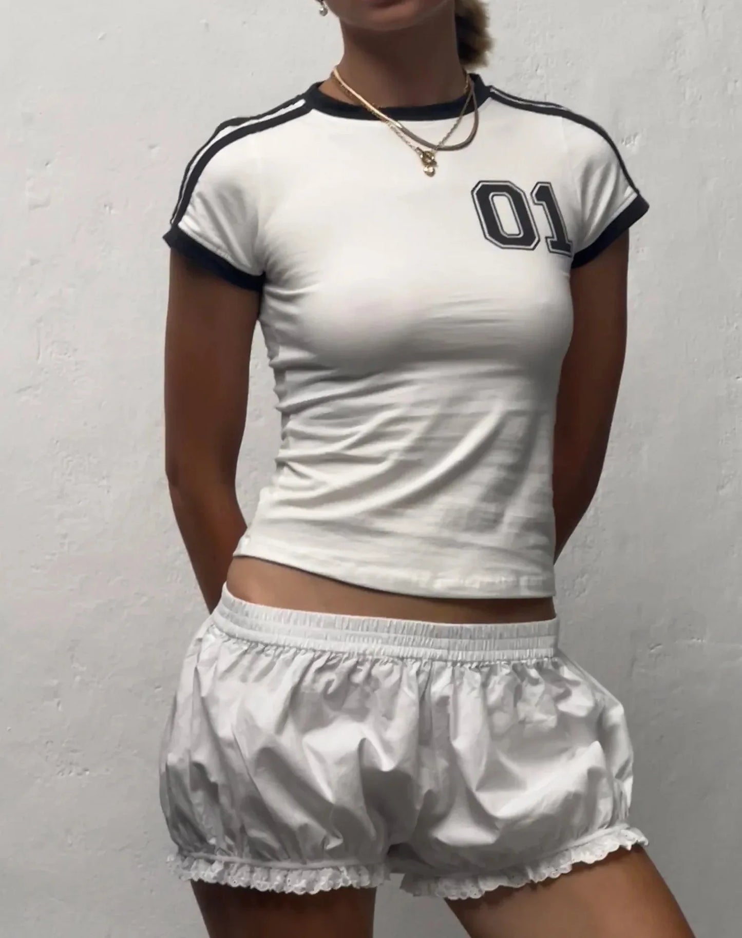 ﻿Y2k Clothes Gothic Crop Tops 01 Pattern Print Vintage Women Casual Baby Tee Streetwear Girls Aesthetic Short Sleeves T-Shirt ﻿