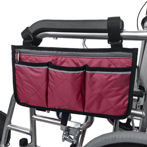 Cycling Walker Bag Rollator Organizer Pockets Wheelchair Scooter