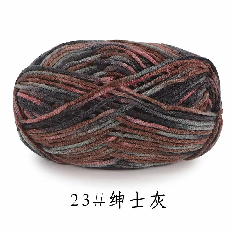 5Strands 2.5mm Colorful Soft Cotton Baby Knitting Wool Yarn Crochet Craft  Crochet Fancy Yarn Hand Knitting Sweater Baby Clothes