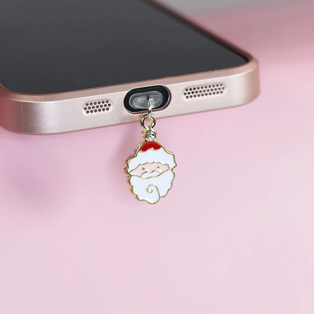 Christmas Santa Claus Christmas Tree Christmas Hat Mobile Dust Plug Pendant For IPhone Accessories Decoration Type-C Port Dust