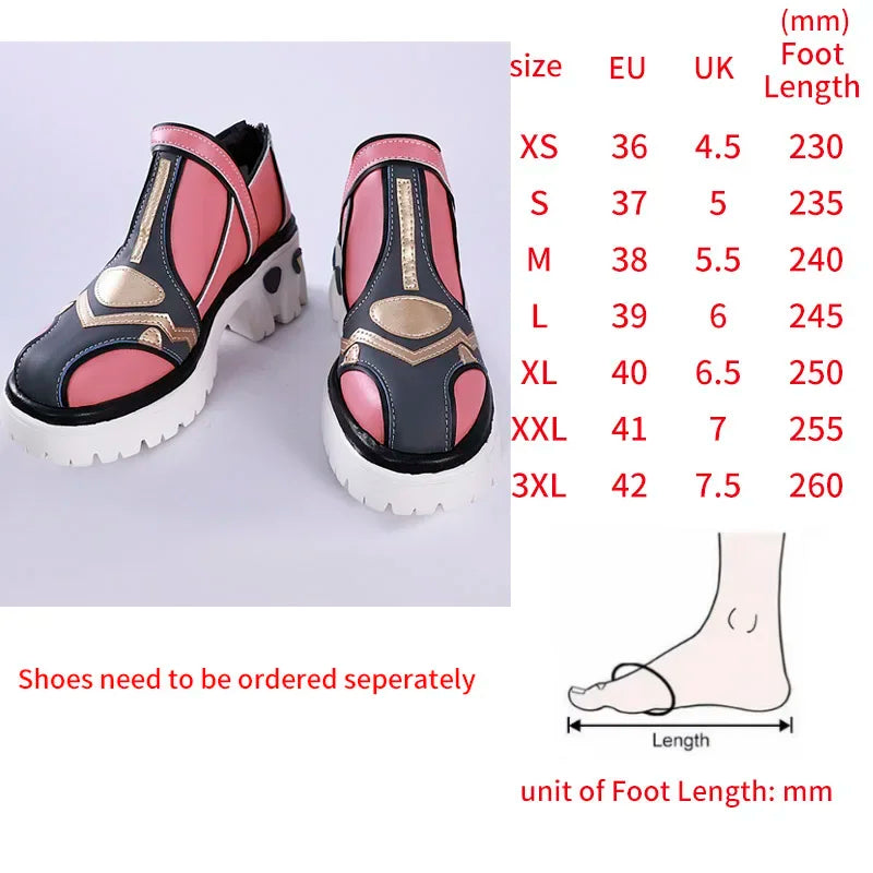 Natlan Varesa Cosplay Costume Wig Hair Game Varesa Cosplay Shoes for Women Role Play Comic Con Carnival Outfits