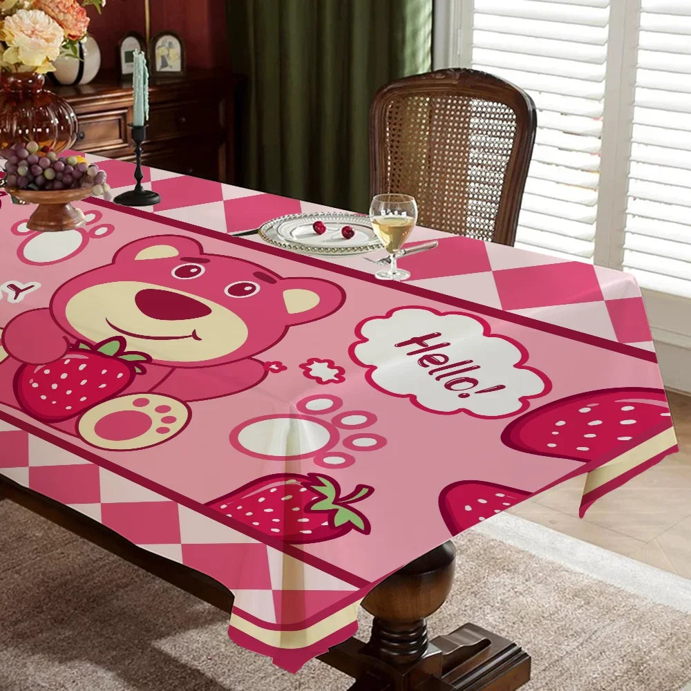 L-LotsoS Table Stain Resistant Decorative Washable Polyester Tablecloths for Dining Table Parties and Wedding