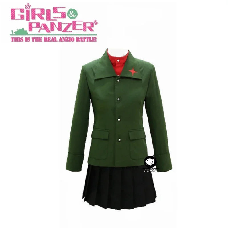 《Custom Size》GIRLS und PANZER Katyusha Nonna suit Cosplay costume Carnaval Halloween Christmas Costume