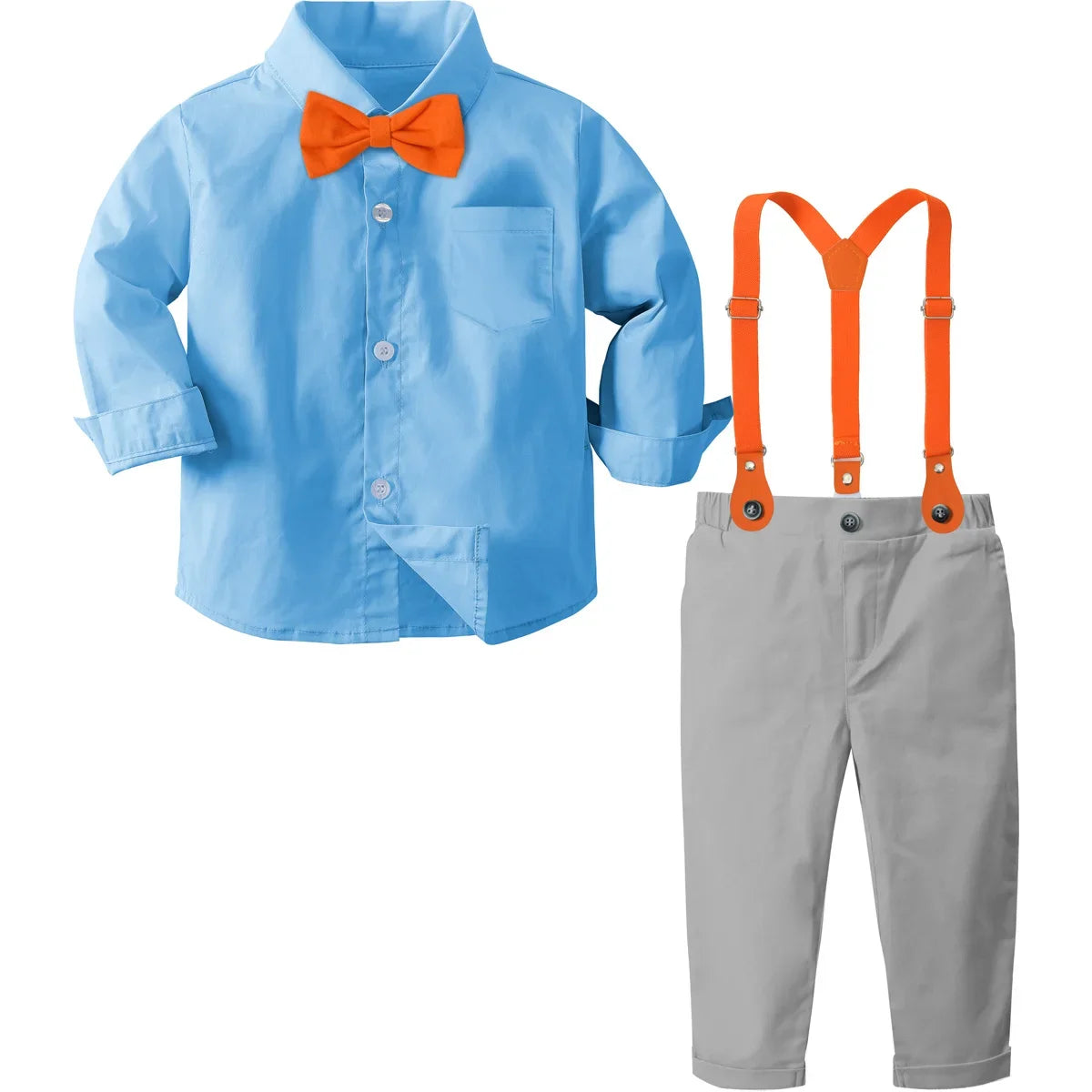 Boys Suits Baby Halloween Outfits Toddler Boy Birthday Set Kids Suspender Dress Gentleman Photography Infant Party Gift Clothes