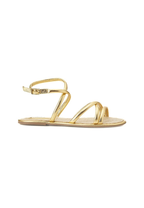 White Angico Women's Leather Sandals