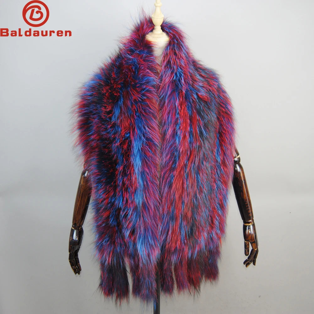 2025 New Genuine Fox Fur Shawl For Women Real Natural Fox Fur Female Capes And Wraps For Wedding Bride Winter Warm Outwear Scarf