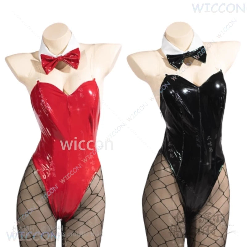 Bunny Girl Jumpsuit Sexy Anime Panty && Stocking Cosplay Panty Anarchy Costume With Garterbelt Full Set Outfits Women Customized