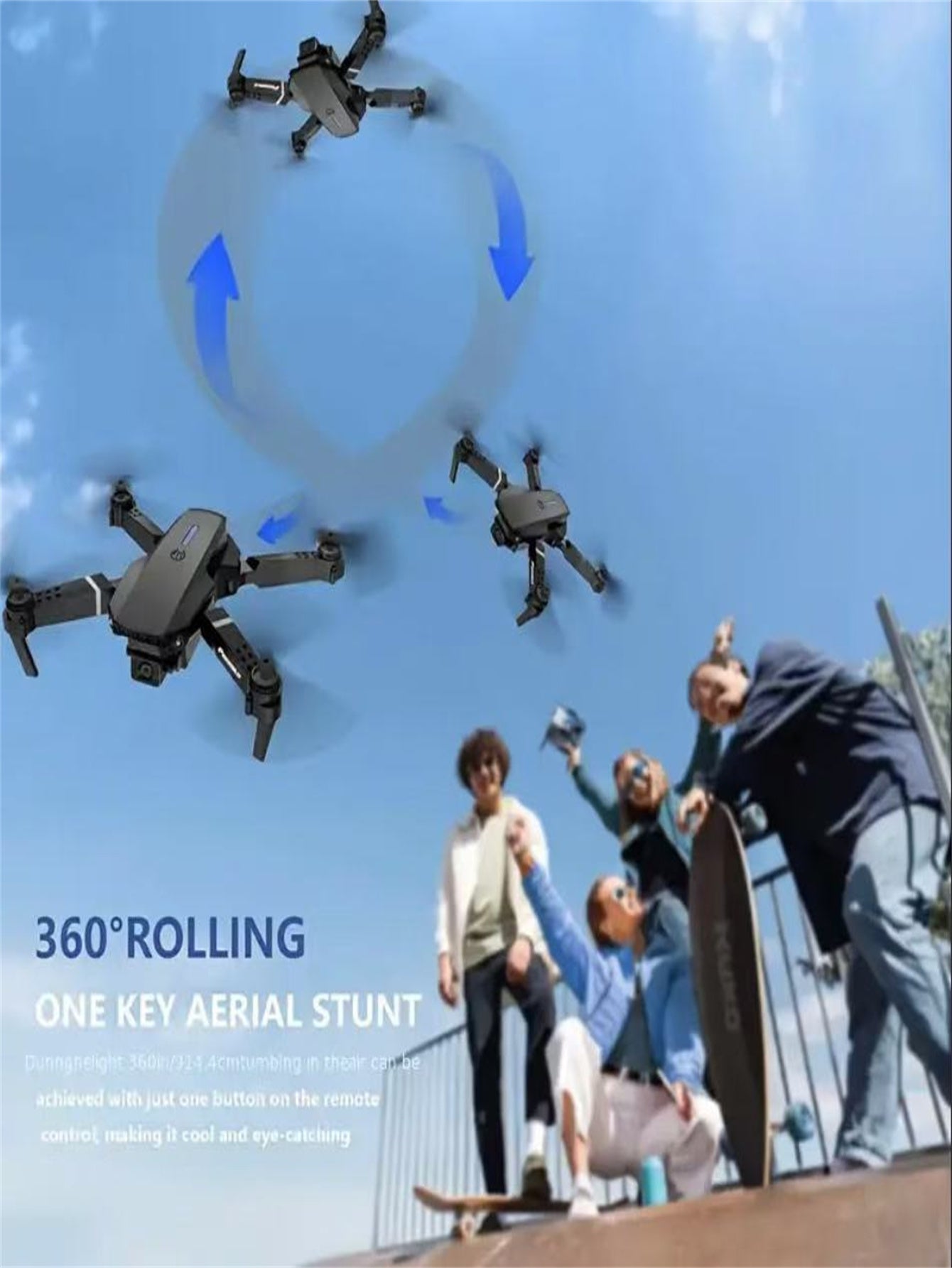 SkyCapture™ – Foldable Smart Camera Drone with 1 Battery (US