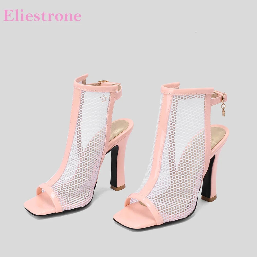 New Summer Fashion Pink Blue Women Sandals Sexy Super High Heels Lady Party Shoes Plus Big Small Size 12 32 43 45 48