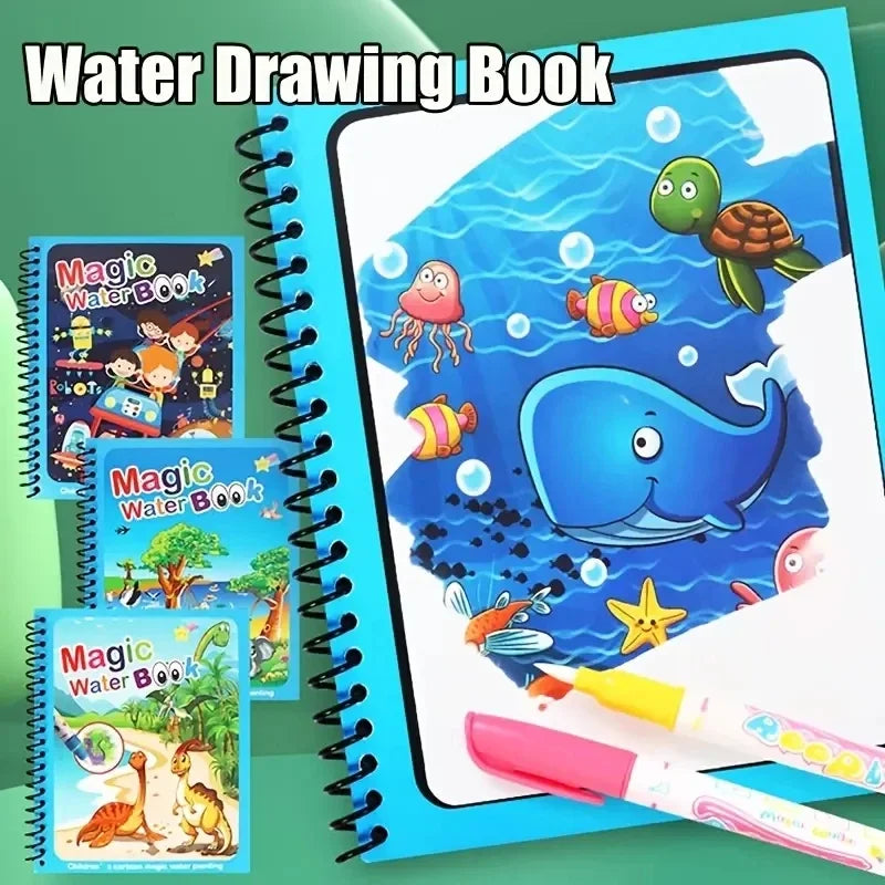 NEW Kids Magic Water Drawing Books Coloring Books Painting Toys for Kids Birthday Christmas New Year Gift for Boys and Girls