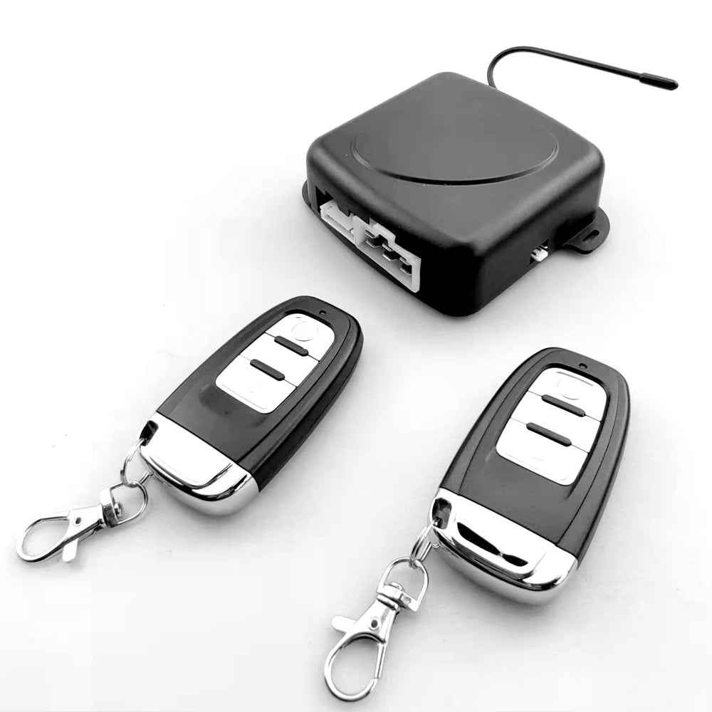 Car Start System 9Pcs Car Switch Keyless Entry Engine Start Alarm System Push Button Remote Starter Stop Auto Anti-theft System
