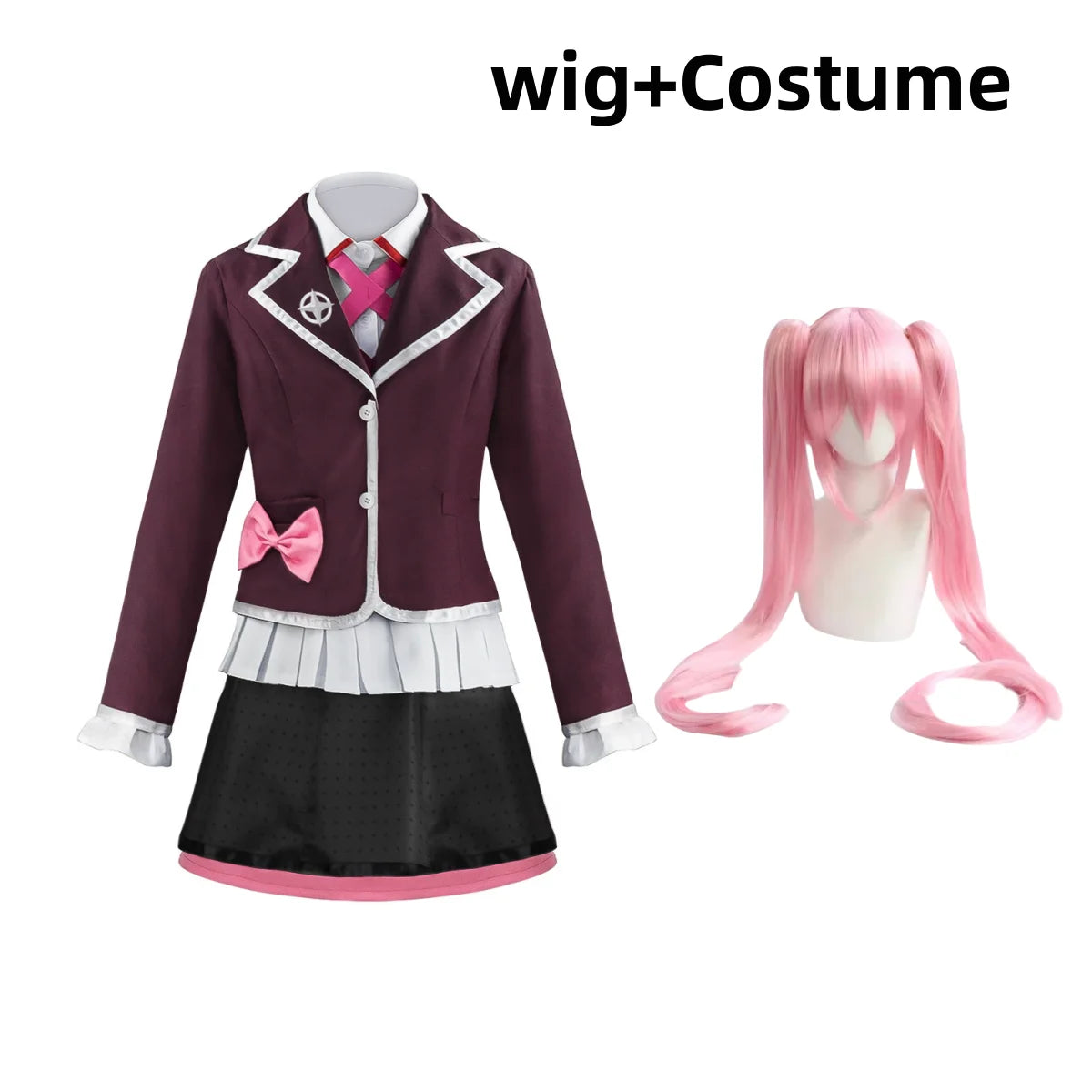 Anime Game Utsugi Kotoko Cosplay Costume Japanese JK School Uniform Coat Shirt Skirt Wig Adult Woman Kawaii Campus Suit
