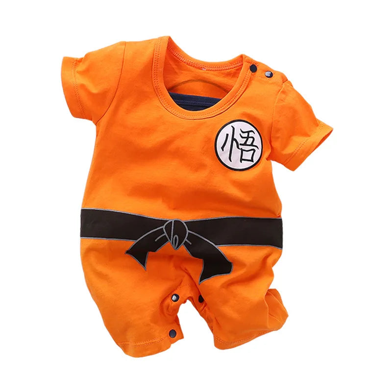 Baby Boy Clothes Toddler Anime Romper Newborn Costume Summer Breathable Climbing Clothes Infant Cosplay Jumpsuit