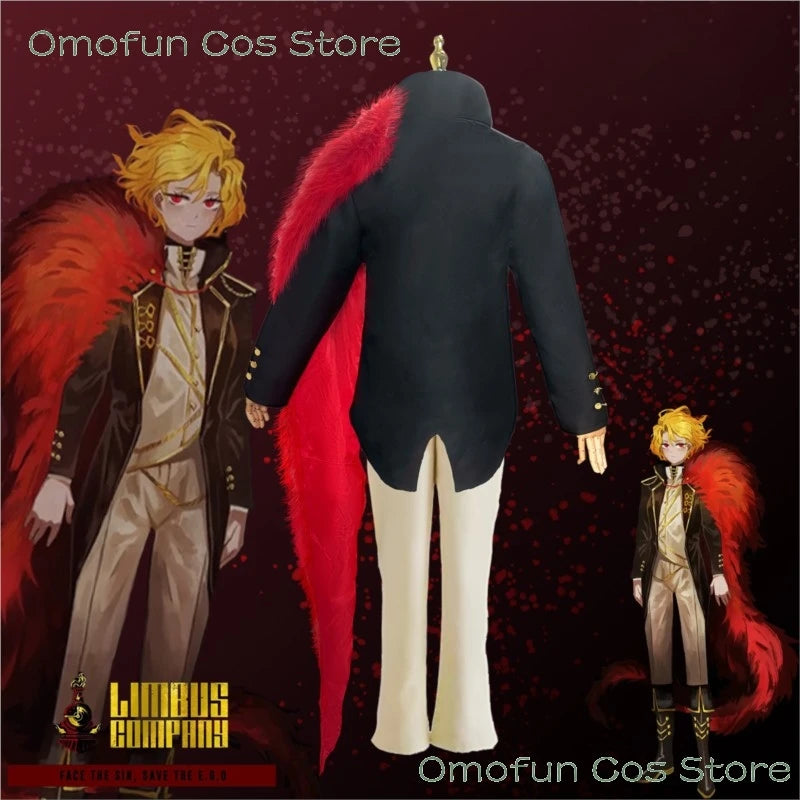 Limbus Company Don Quixote Sancho Unisex Cosplay Costume Wig Spoiler Outfit Cosplay Outfits Clothes Coat Suit Halloween Dres up