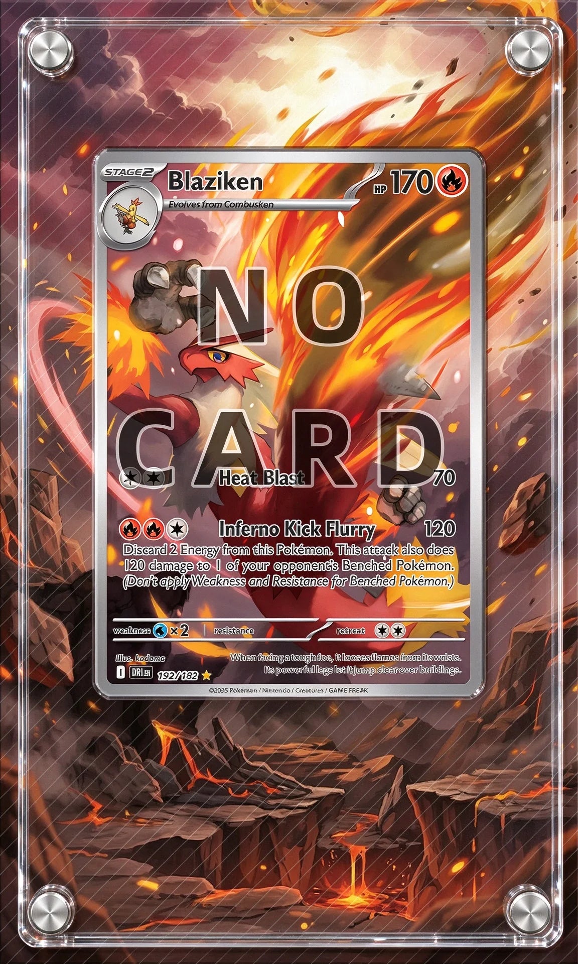 High-definition Acrylic Anime Battle Card Display Frame PTCG Card Collector Gift Desktop Ornament