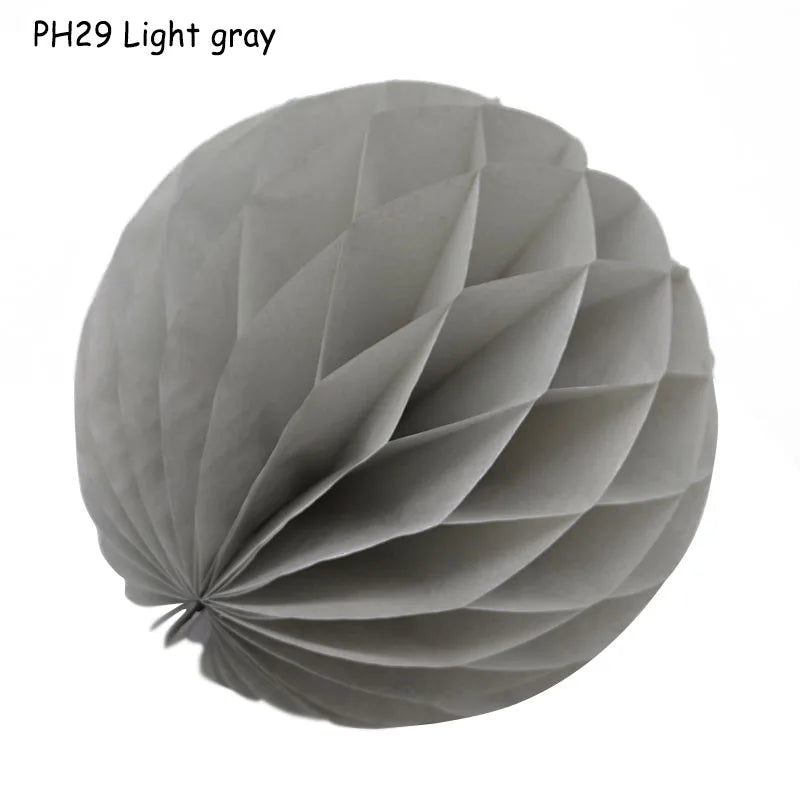 5pcs/lot 10/15cm Decorative Paper Honeycomb Ball Pastel Flower Wedding Kid Birthday Party Decoration Baby Shower Supplies8Z