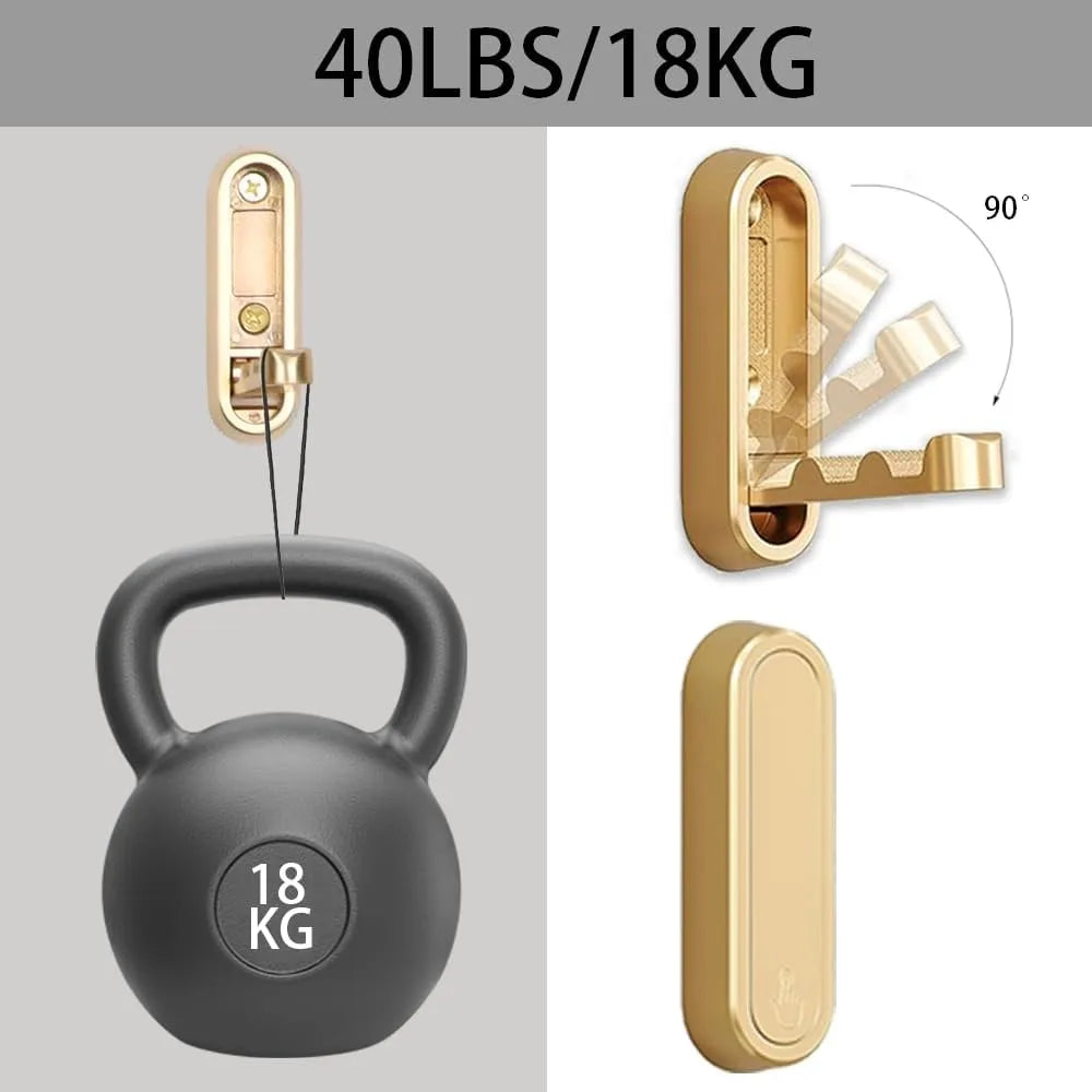 4pcs folding coat hook, foldable wall hook, heavy duty wall hooks for hanging coats, scarves, hats, towel, bathrobes, keys, bags