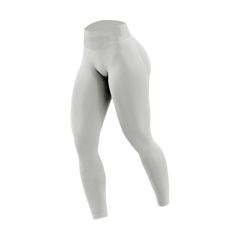 Women Three Waist Gym Yoga Pants High Waist Peach Buttocks Solid Color Tight Fitting Sports Leggings Yoga Exercise Pants