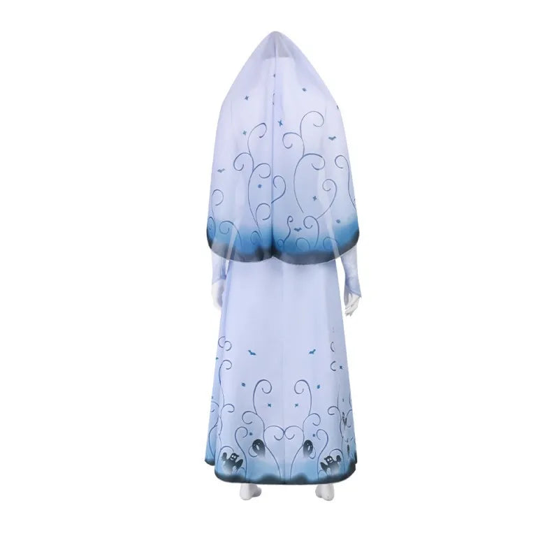 Halloween Costumes Corpse Emily Cosplay Dresses Ghost Bride Emily's Wedding Dress Horror Movie Party Women's Dressing Up