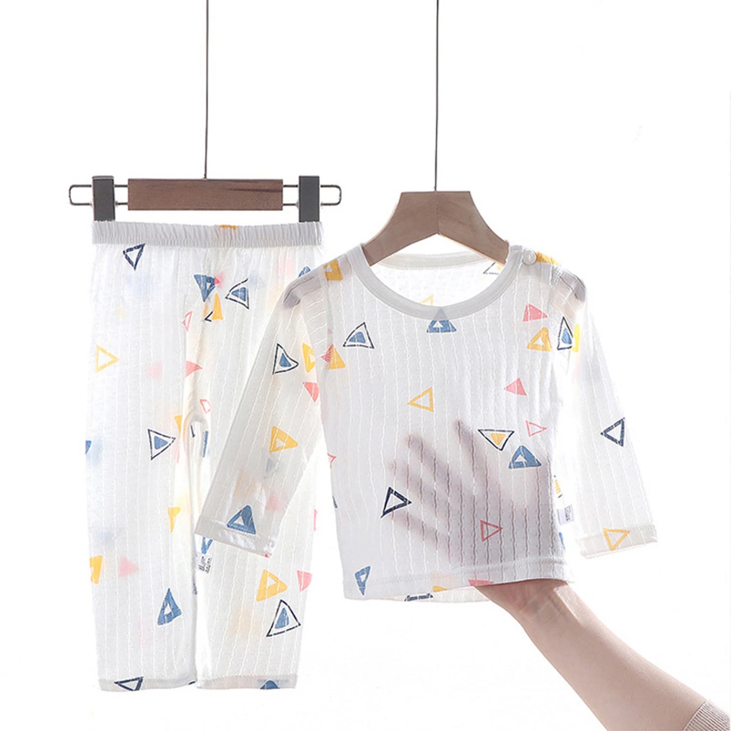 Child Baby Boys Girls Summer Cotton Sleepwear Kids Homewear Children Lightweight Conformtable Pyjamas Cartton Clothes Pullover