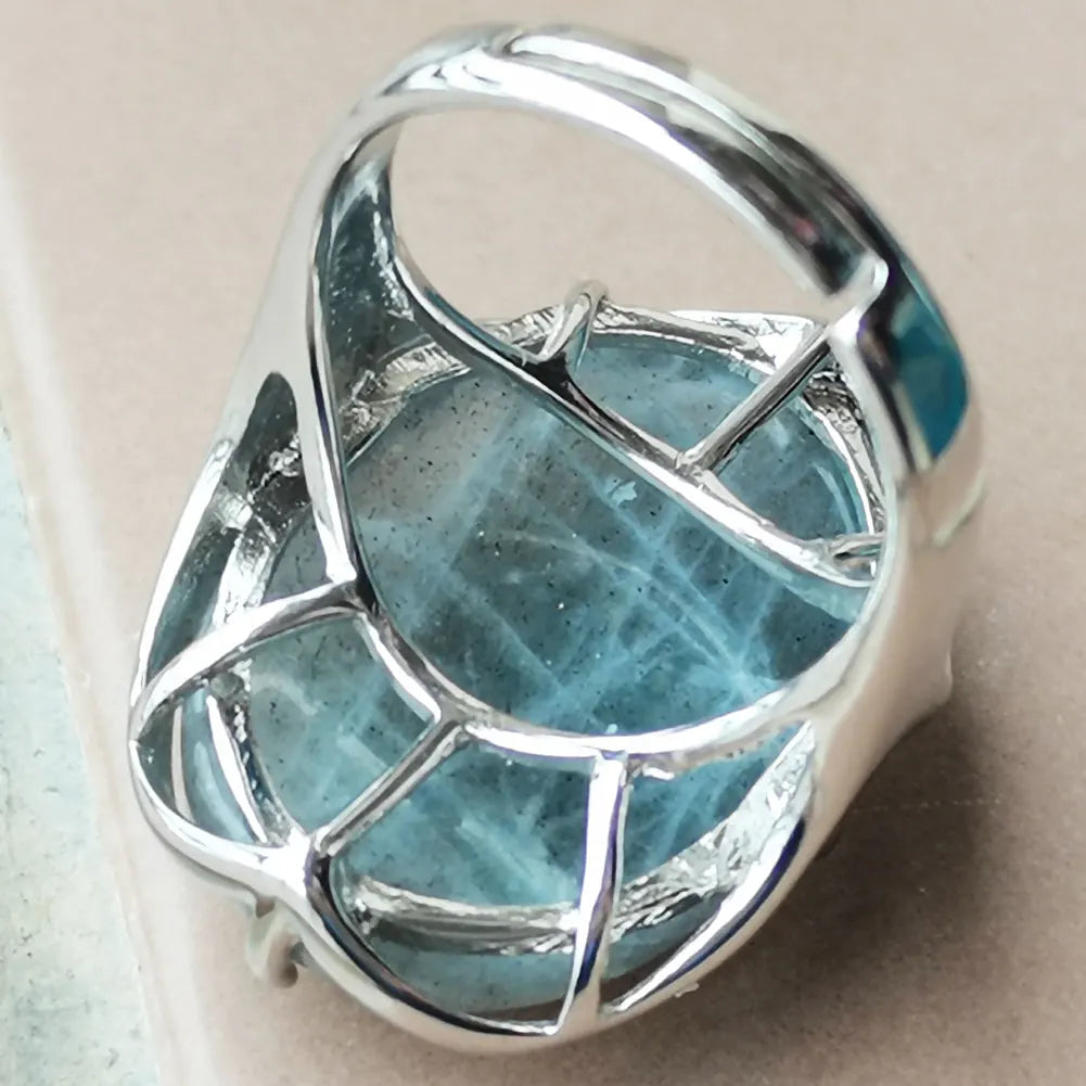 Labradorite Bead Ring  PWB1018