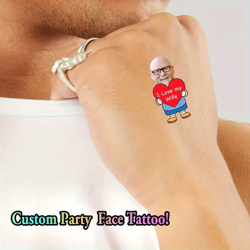 40PCS Customizable wedding temporary tattoo sticker personalized couple lover Proposal Bride groom decoration dressing up marrym