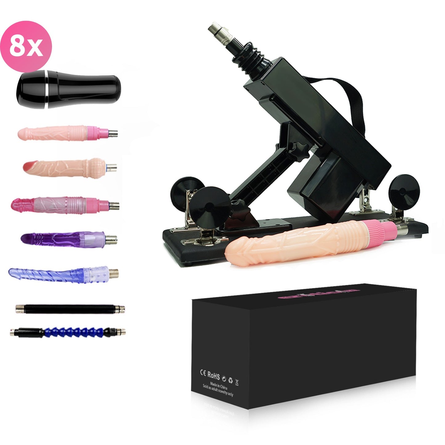 Khalifa Sex machine by Eroticon with 8 attachments