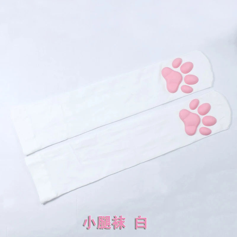 Women High Socks Harajuku Stockings Lingerie 3D Cat Claw Long Socks Thigh High Socks Sexy Compression Stockings