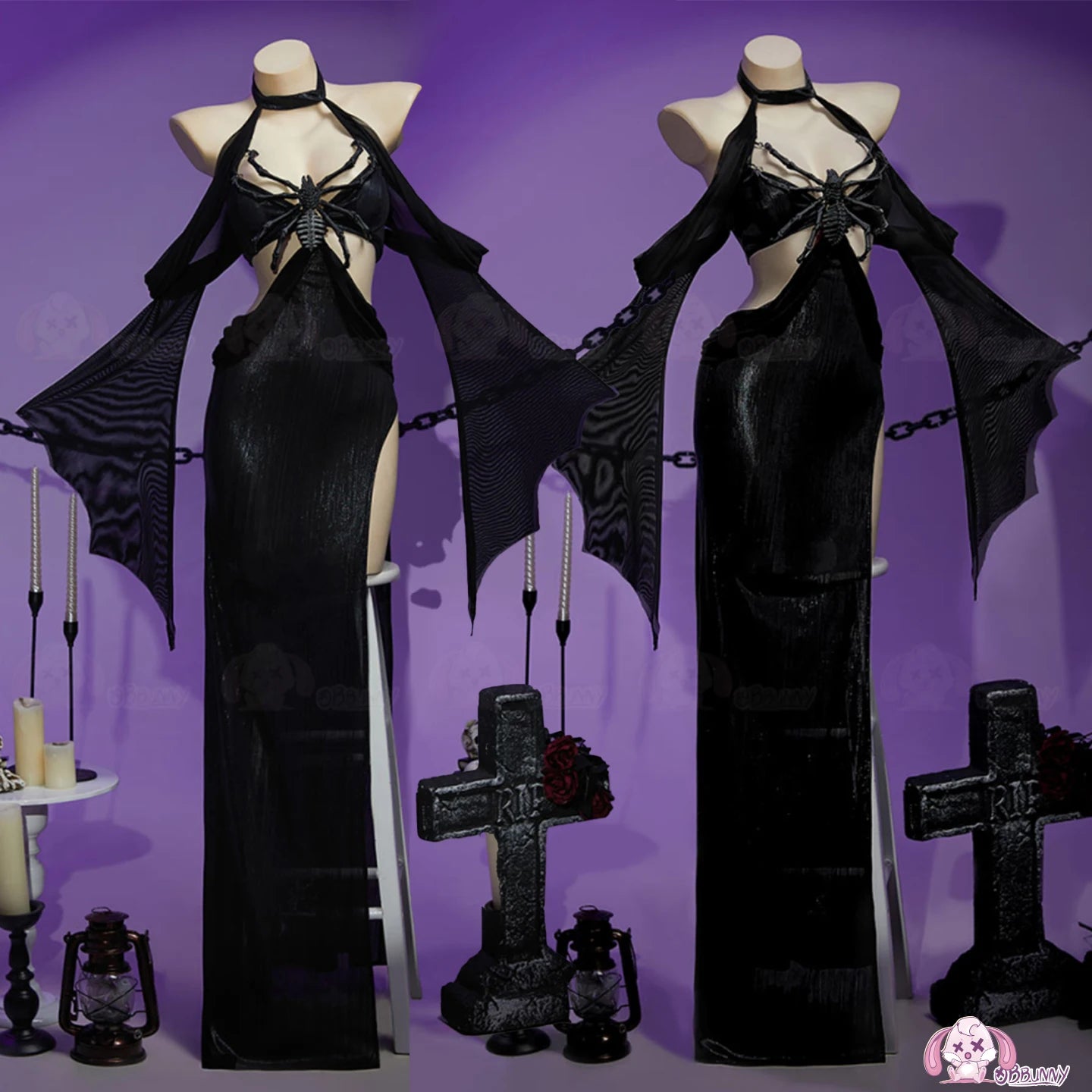 Anime Dark Gothic Sexy Cosplay Costume Dark Gothic Spider Bride Dress Sexy Lingeries Private Photo Shoot Female