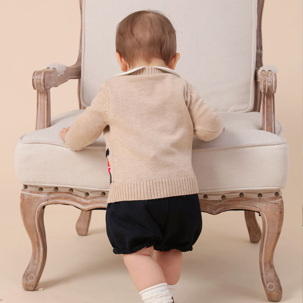 CozyTales™ – Cartoon Knit Jacket for Toddlers