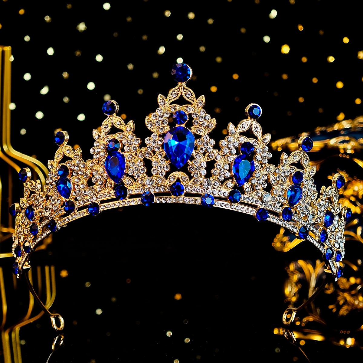 Elegant Crystal Bridal Crown Exquisite European and American Rhinestone Hair Bands Tiara Headpieces Party Jewelry Accessories