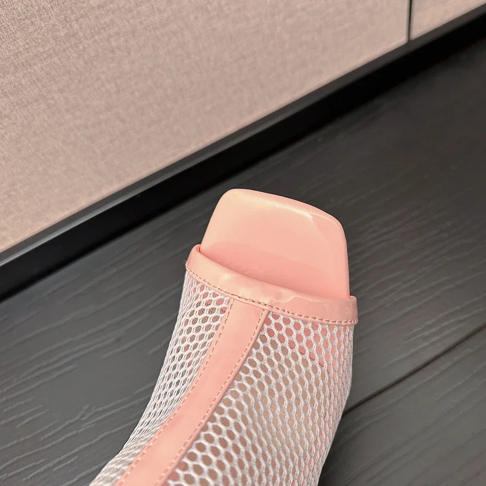 New Summer Fashion Pink Blue Women Sandals Sexy Super High Heels Lady Party Shoes Plus Big Small Size 12 32 43 45 48