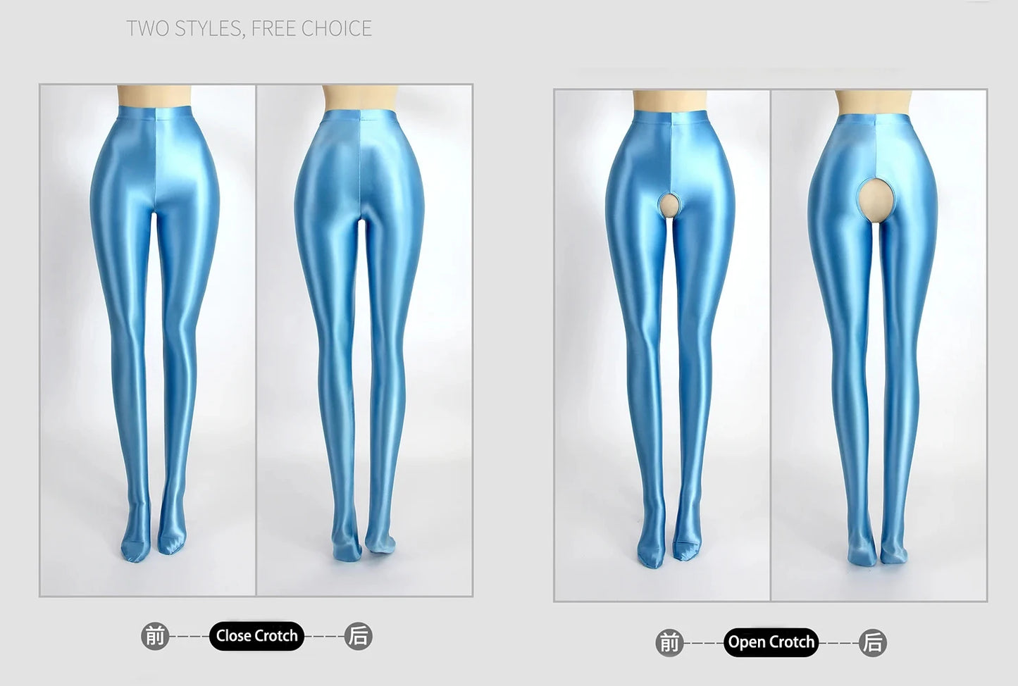 Sexy Women Shiny Glossy Jumpsuit Zentai Suit Lingerie Fitness Bodycon Sleeping Onesies Underwears