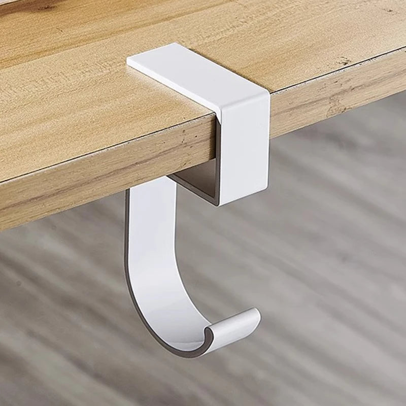 Adjustable Desk Edge Hook Punch-free Table Side Hook Multi-functional Holder Clothing Coat Keys Bathroom Towel Organizer